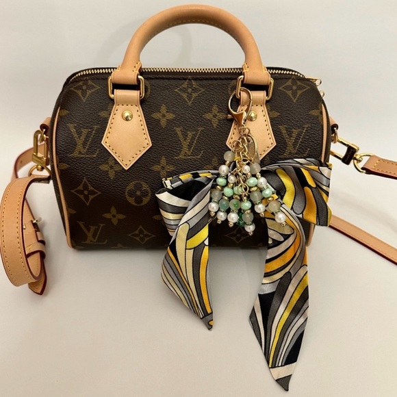 Silk scarf twilly and bag CHARM - Picture 3 of 4